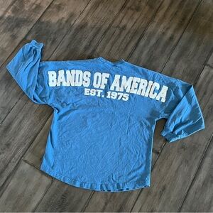 Bands Of America Spirit Jersey Blue Long Sleeve Shirt- Size Small